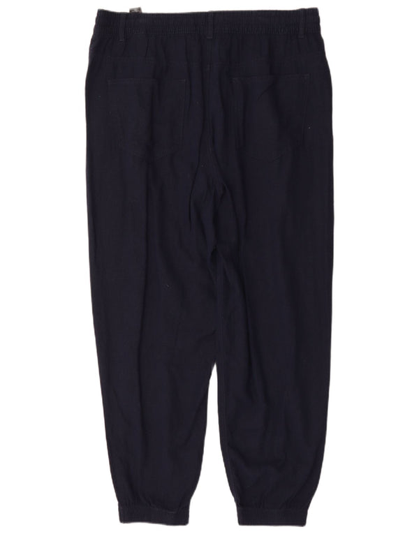Γυναικεία Casual Παντελόνια Marks & Spencer UK 16 Large W32 L27 Navy Blue