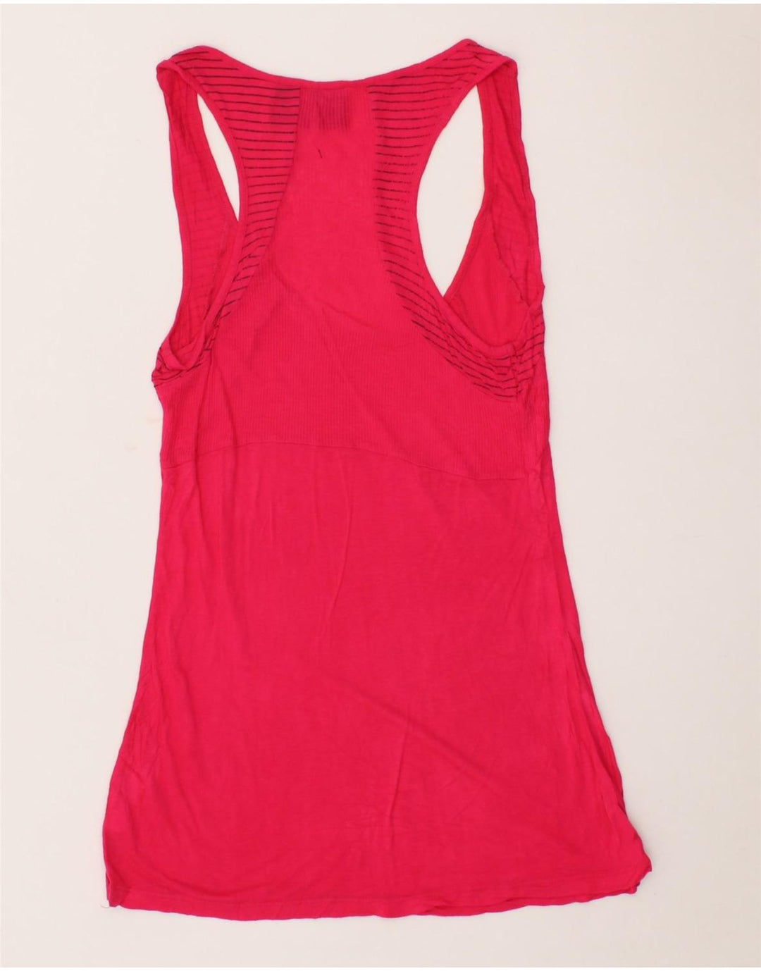 DC Womens Vest Top UK 10 Small Pink Rayon Vintage DC and Second-Hand DC from Messina Hembry 