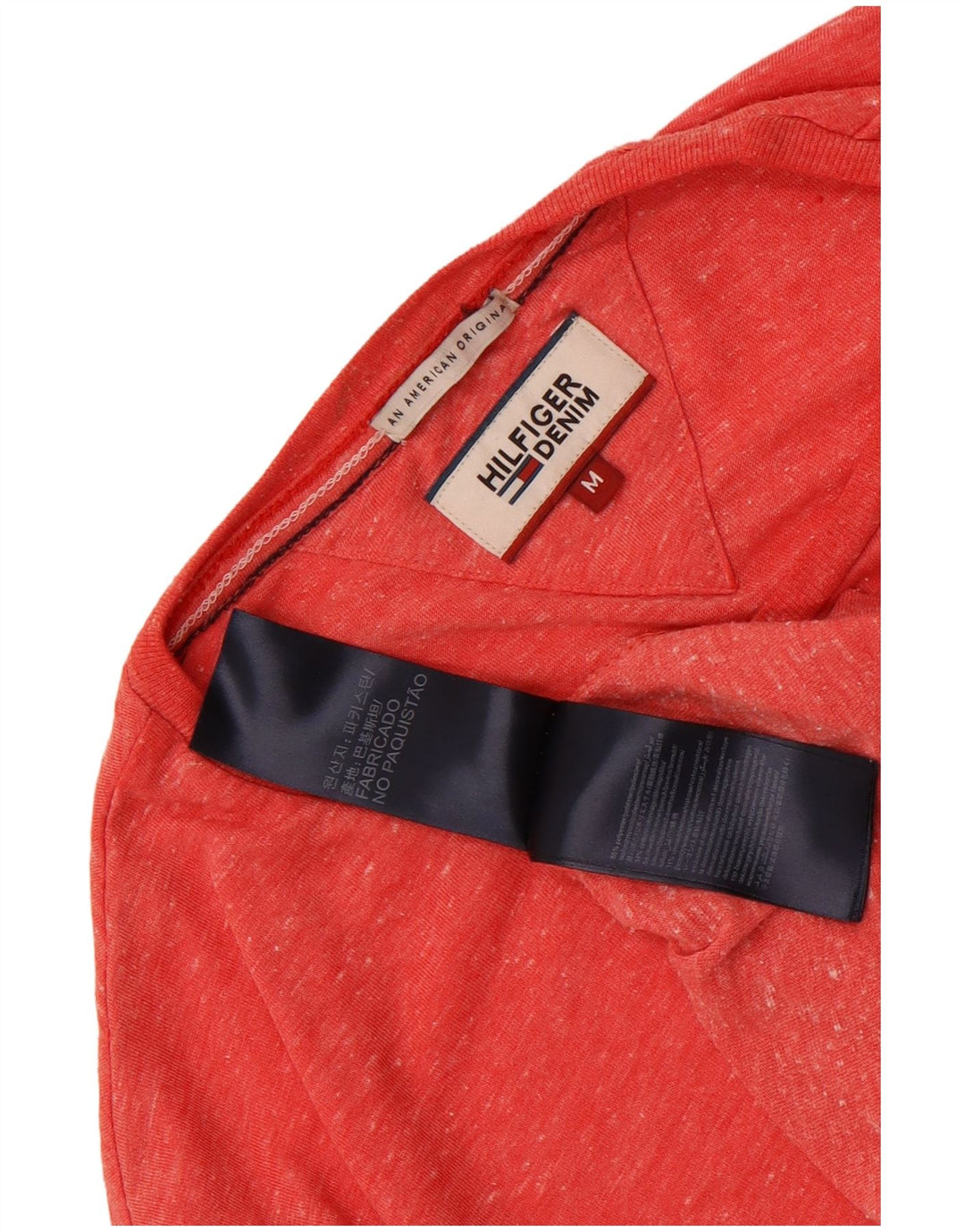 Ανδρικό T-Shirt Tommy Hilfiger Τοπ μεσαίου κόκκινου πολυεστέρα