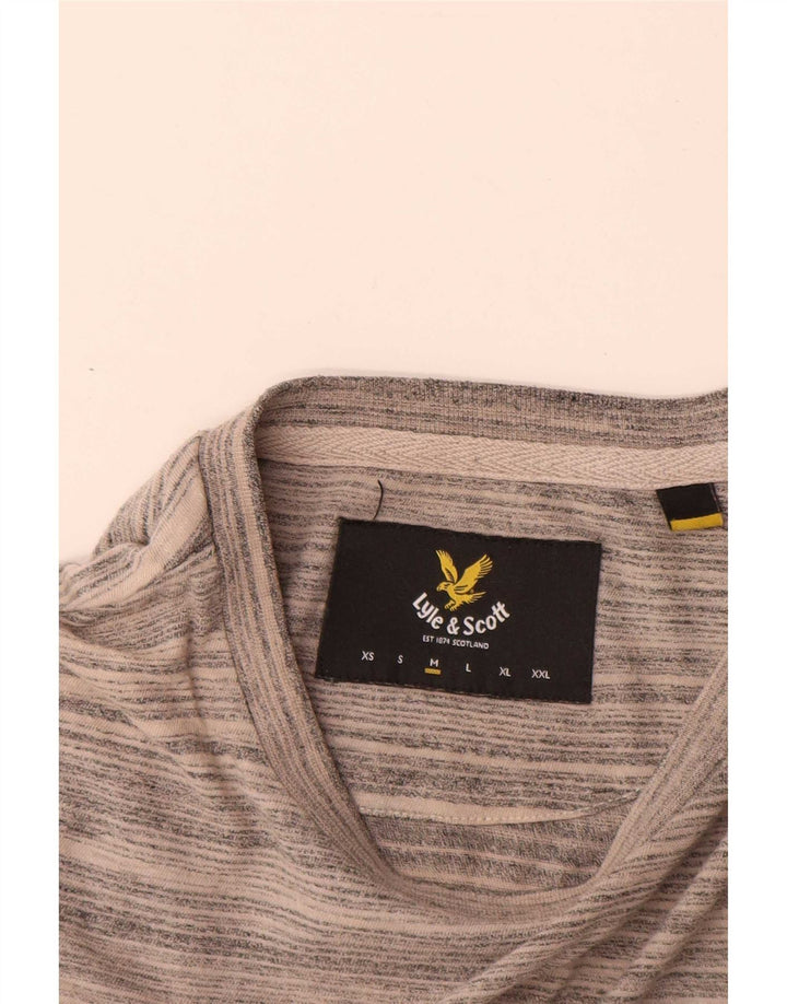 Ανδρικό T-Shirt Lyle & Scott Top Βαμβακερό με μεσαίο γκρι ρίγες