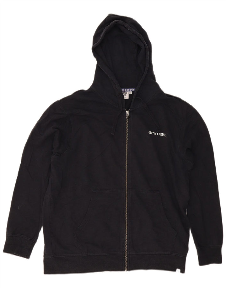 Γυναικείο πουλόβερ με κουκούλα ANIMAL UK 14 μεγάλο μαύρο βαμβακερό