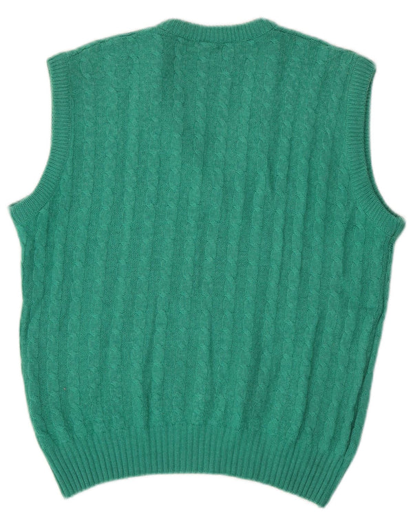 VINTAGE Γυναικείο Γιλέκο Tank Top UK 14 Medium Green