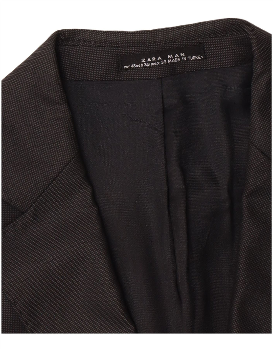 Zara Ανδρικό σακάκι μπλέιζερ με 2 κουμπιά EU 48 Medium Black