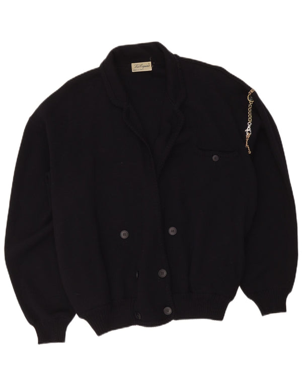 Γυναικείο πουλόβερ Les Copains UK 18 XL Navy Blue Wool