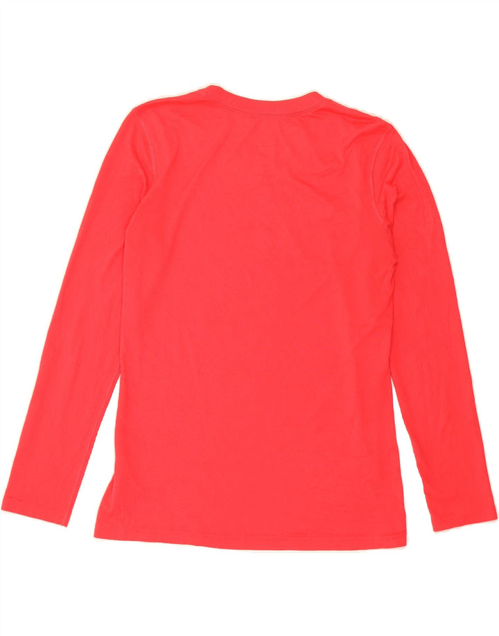 NIKE Womens Dri Fit Top Long Sleeve UK 14 Medium Pink Polyester Vintage Nike and Second-Hand Nike from Messina Hembry 