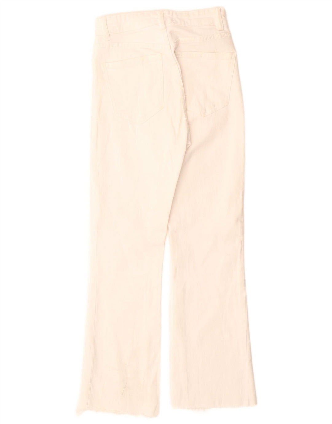 Zara γυναικεία ταλαιπωρημένα τζιν μποτάκια EU 34 2XS W24 L26 Off White