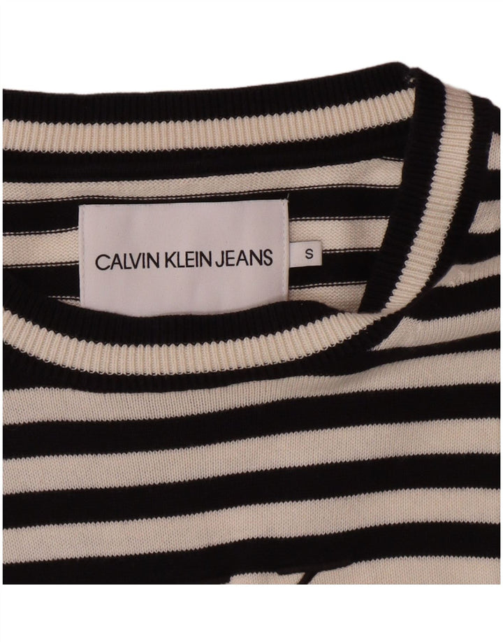 Calvin Klein Γυναικείο πουλόβερ με λαιμόκαυστο UK 10 Small Black Classic