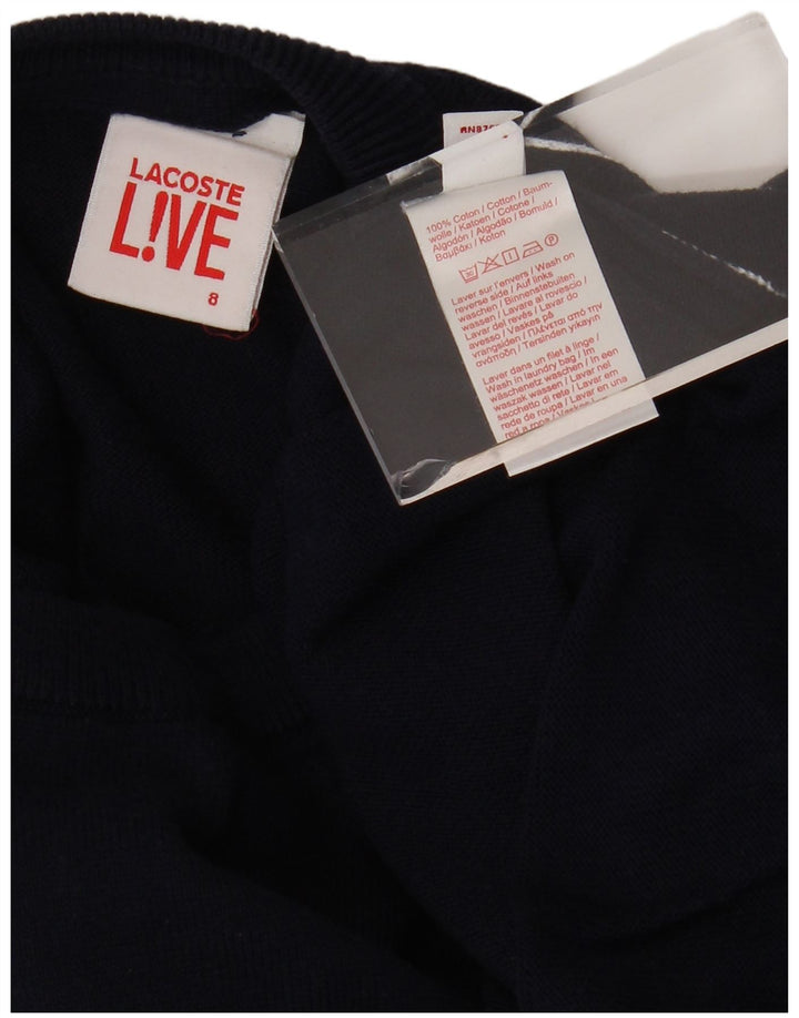 Ανδρικό πουλόβερ LACOSTE Live Crew Neck Jumper Μέγεθος 8 3XL Navy Blue Cotton
