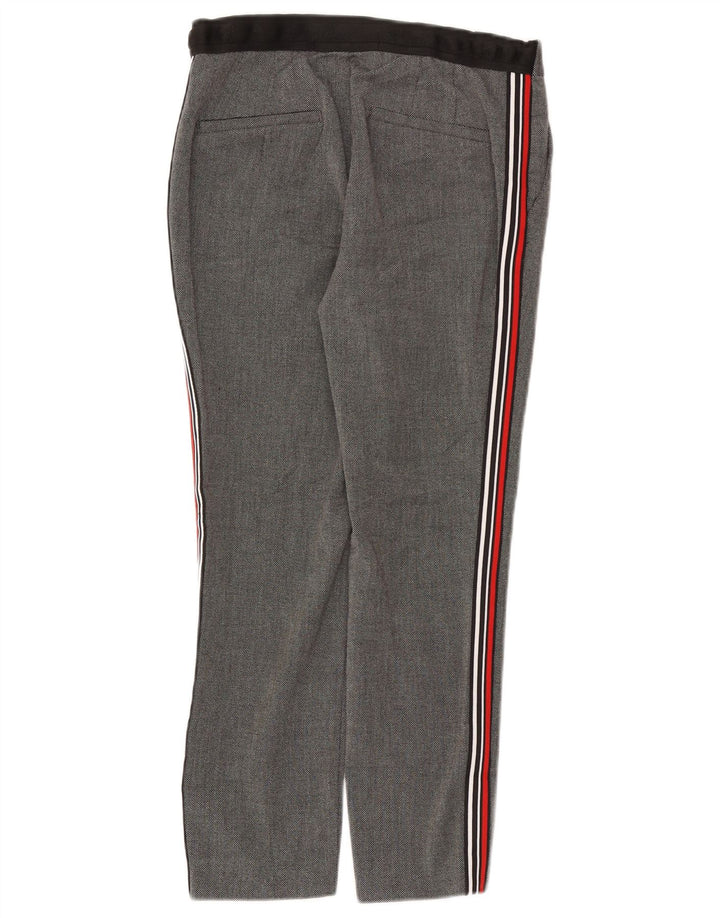 Zara Γυναικείο Cropped Παντελόνι Medium W28 L25 Grey Polyester