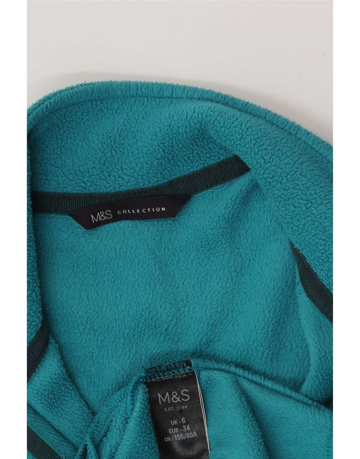 Marks & Spencer Γυναικείο Fleece Jacket UK 6 XS Blue Polyester