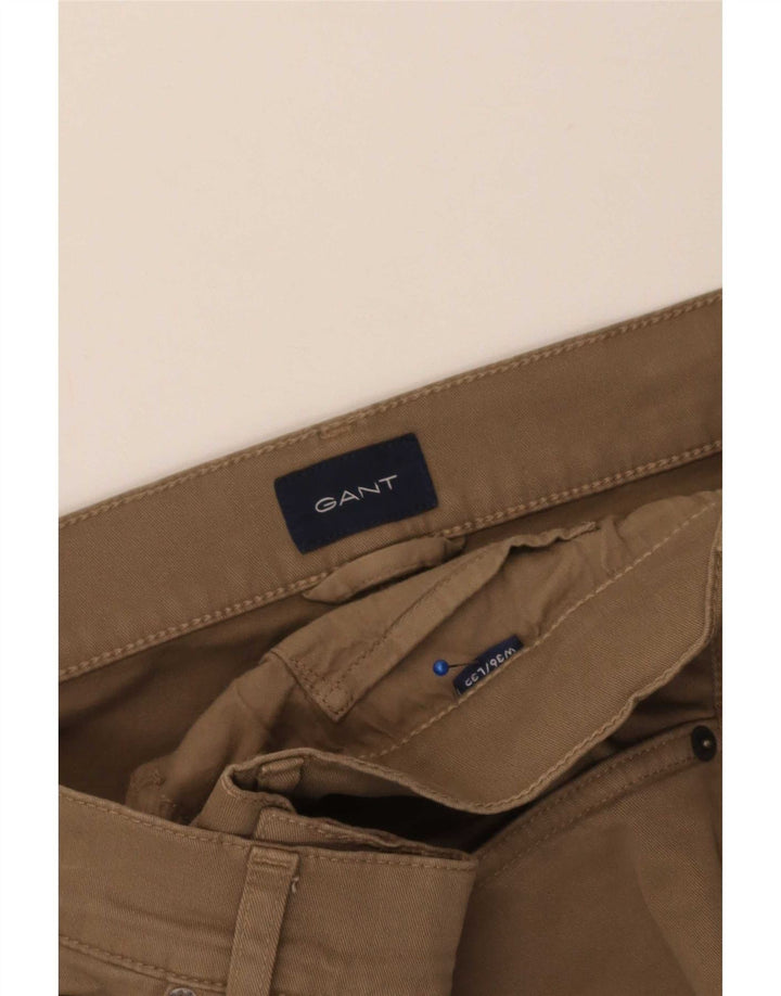 Ανδρικό ίσιο casual παντελόνι Gant W36 L32 Beige