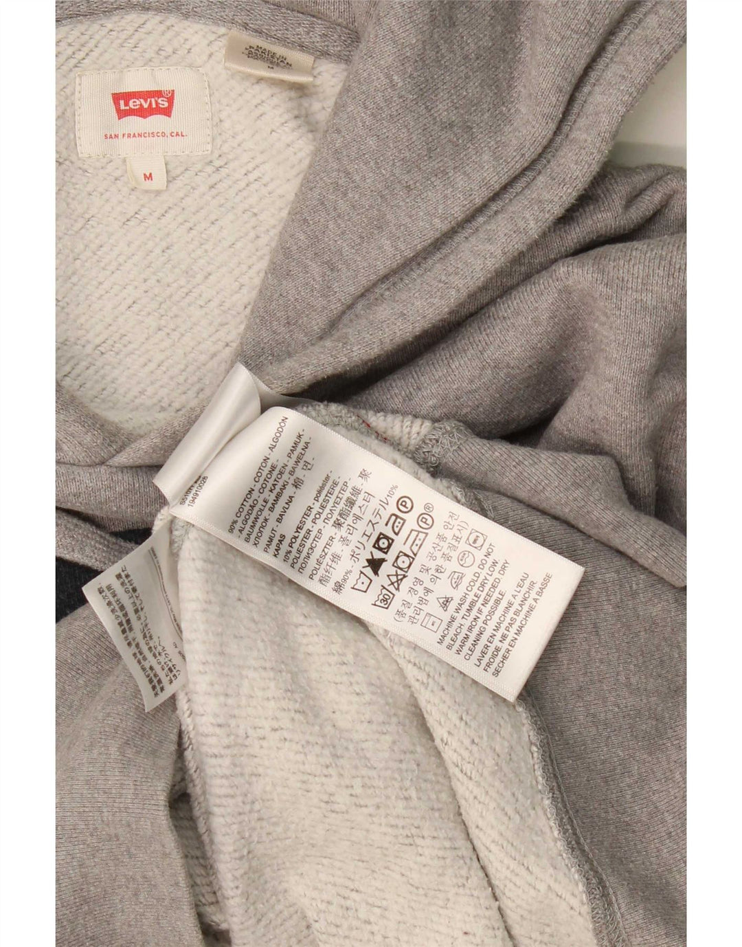 Ανδρικό γραφικό κουκούλα Levi's Βαμβακερό μεσαίο γκρι