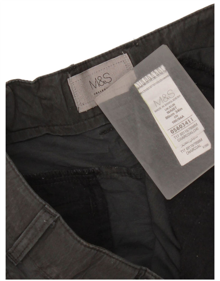 Ανδρικό σορτς Cargo Marks & Spencer W34 μεγάλο γκρι βαμβακερό