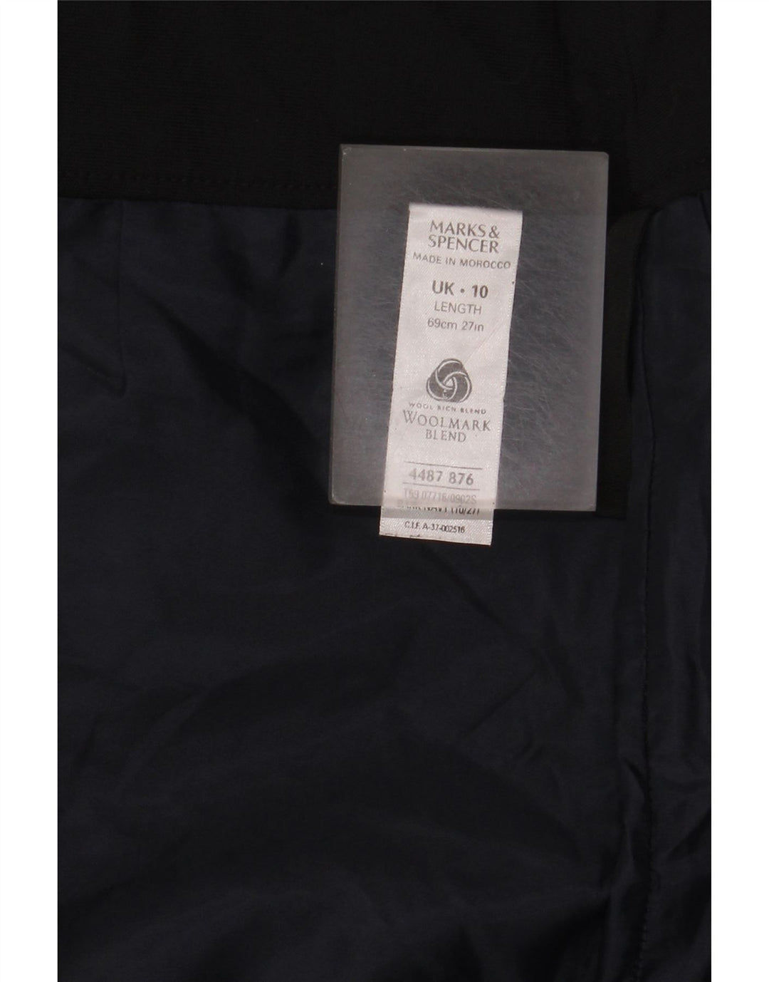 Marks & Spencer Γυναικεία Pencil Φούστα UK 10 Small W28 Navy Blue Polyester