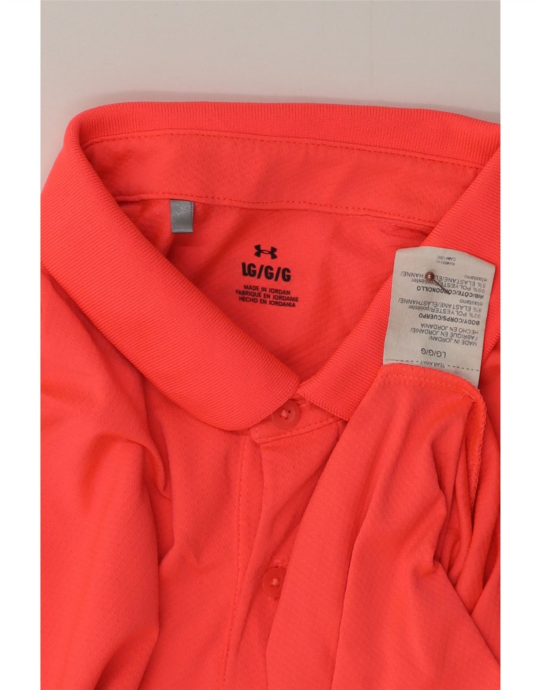 Ανδρικό πουκάμισο πόλο UNDER Armour μεγάλο ροζ πολυεστέρα