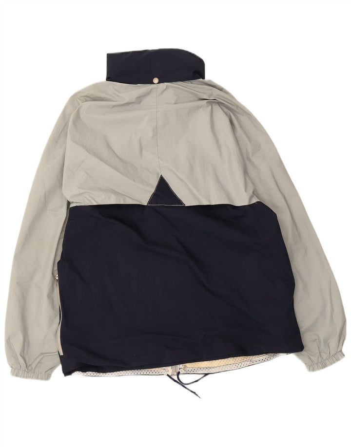 K-Way Ανδρικό μπουφάν βροχής με κουκούλα UK 38 Medium Navy Blue Colorblock Πολυεστέρας