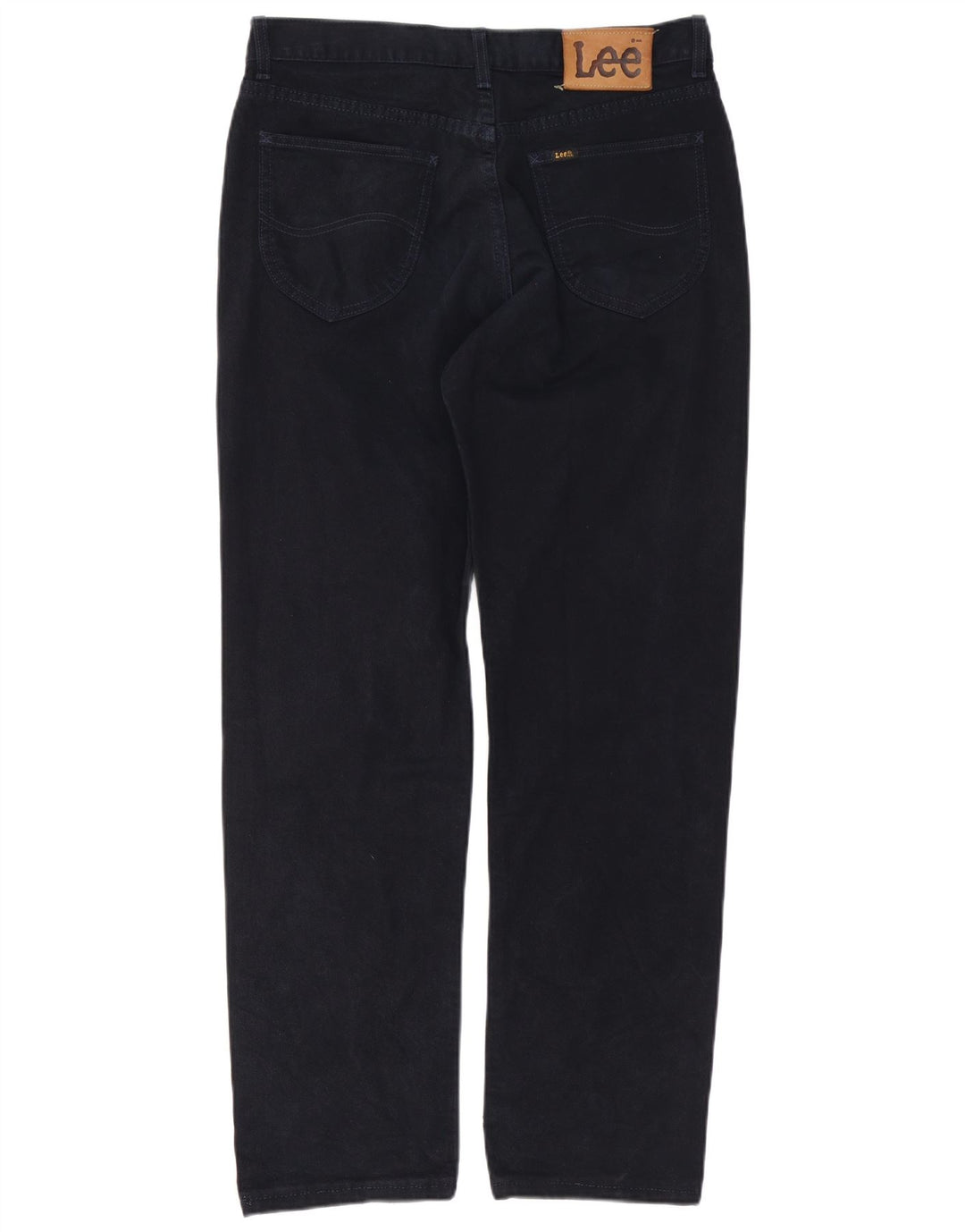 Lee Mens Straight Jeans W34 L31 Navy Blue Cotton
