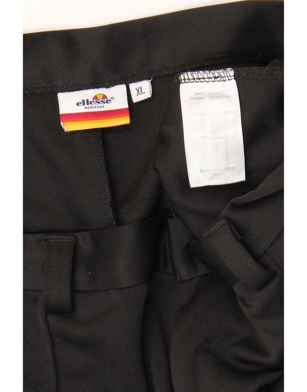 Ανδρικό Slim Chino Παντελόνι Ellesse XL W38 L28 Μαύρο πολυεστέρα