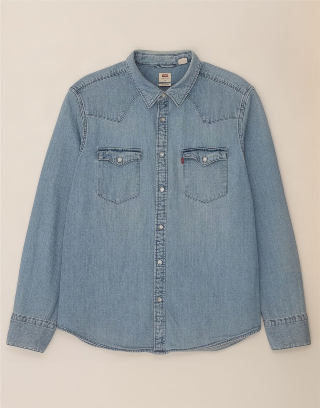Ανδρικό τζιν πουκάμισο Levi's Standard Fit XL Blue
