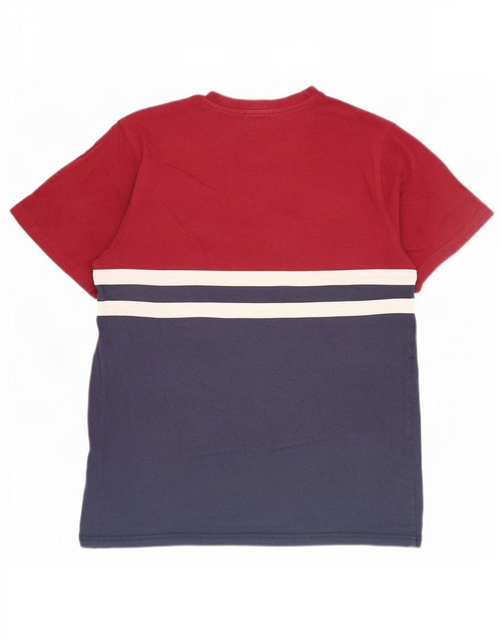 Ανδρικό T-Shirt Ellesse Top Small Navy Blue Colourblock