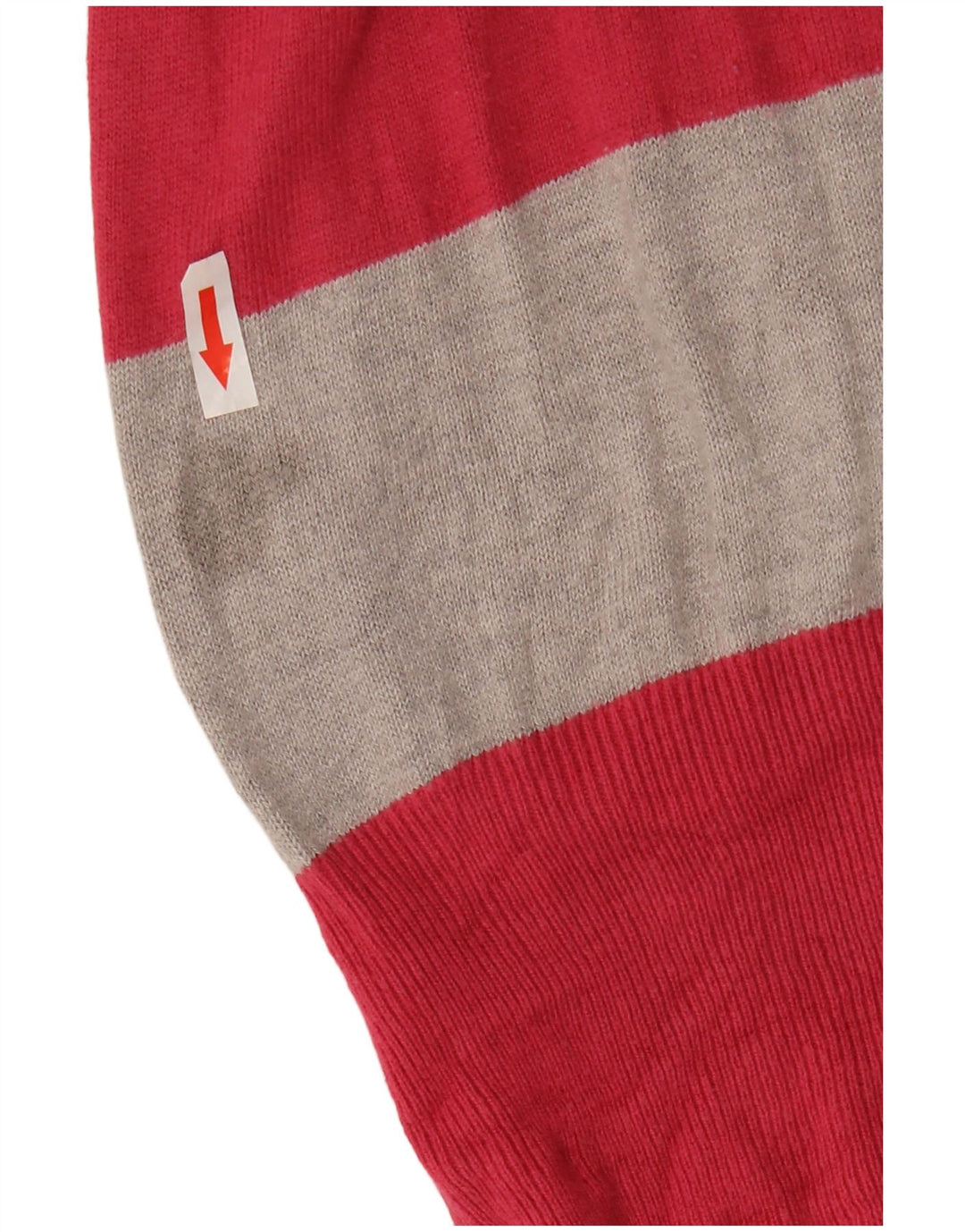 Marks & Spencer Γυναικείο πουλόβερ Longline Cardigan UK 14 Medium Pink ριγέ