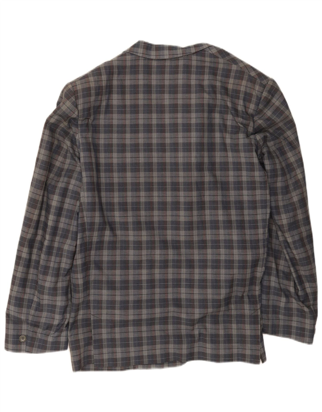 Vintage Ανδρικό σακάκι με 2 κουμπιά UK 40 Large Grey Check Cotton