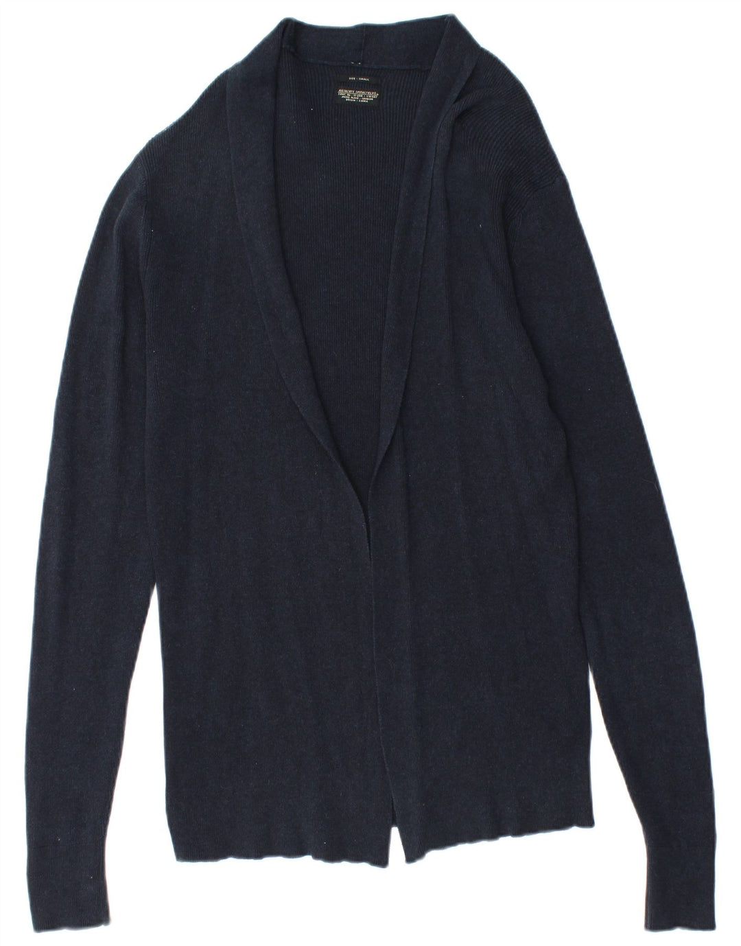 ALL SAINTS Γυναικεία ανοιχτή ζακέτα UK 10 Small Navy Blue Cotton