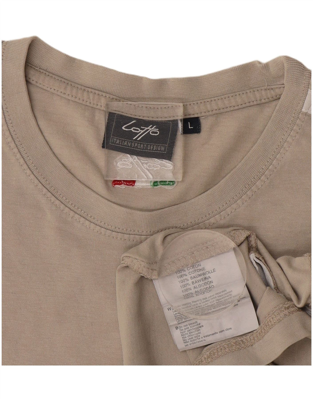 Lotto Ανδρικό T-Shirt Top μεγάλο γκρι βαμβακερό