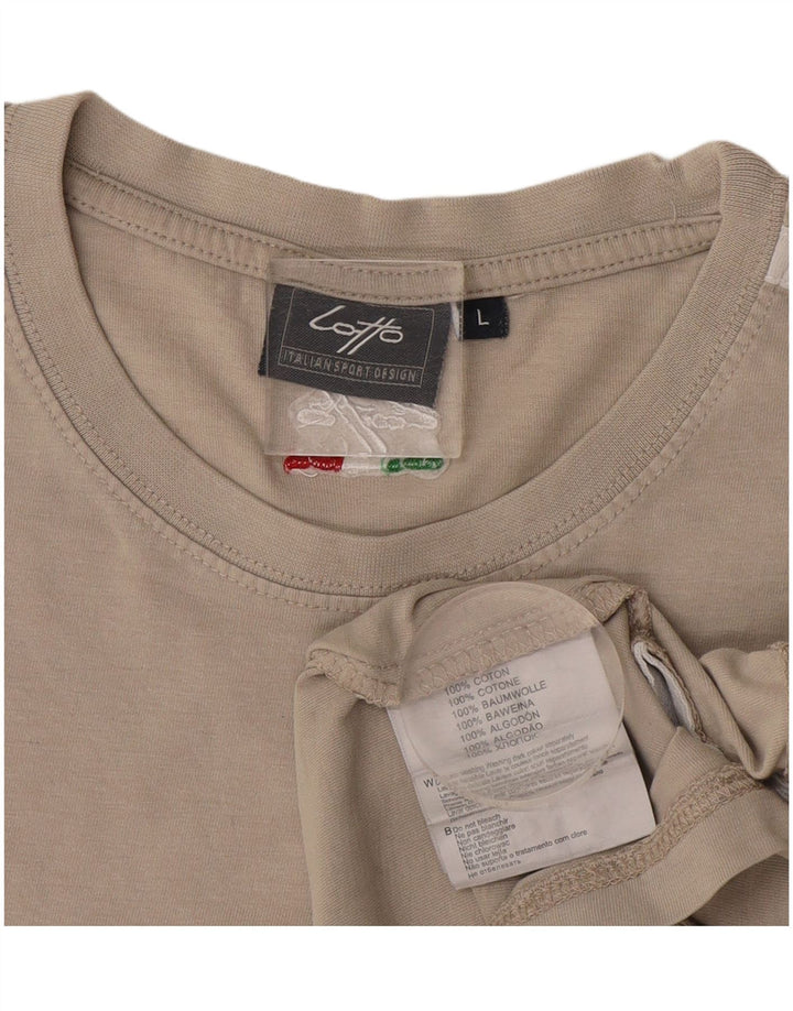 Lotto Ανδρικό T-Shirt Top μεγάλο γκρι βαμβακερό
