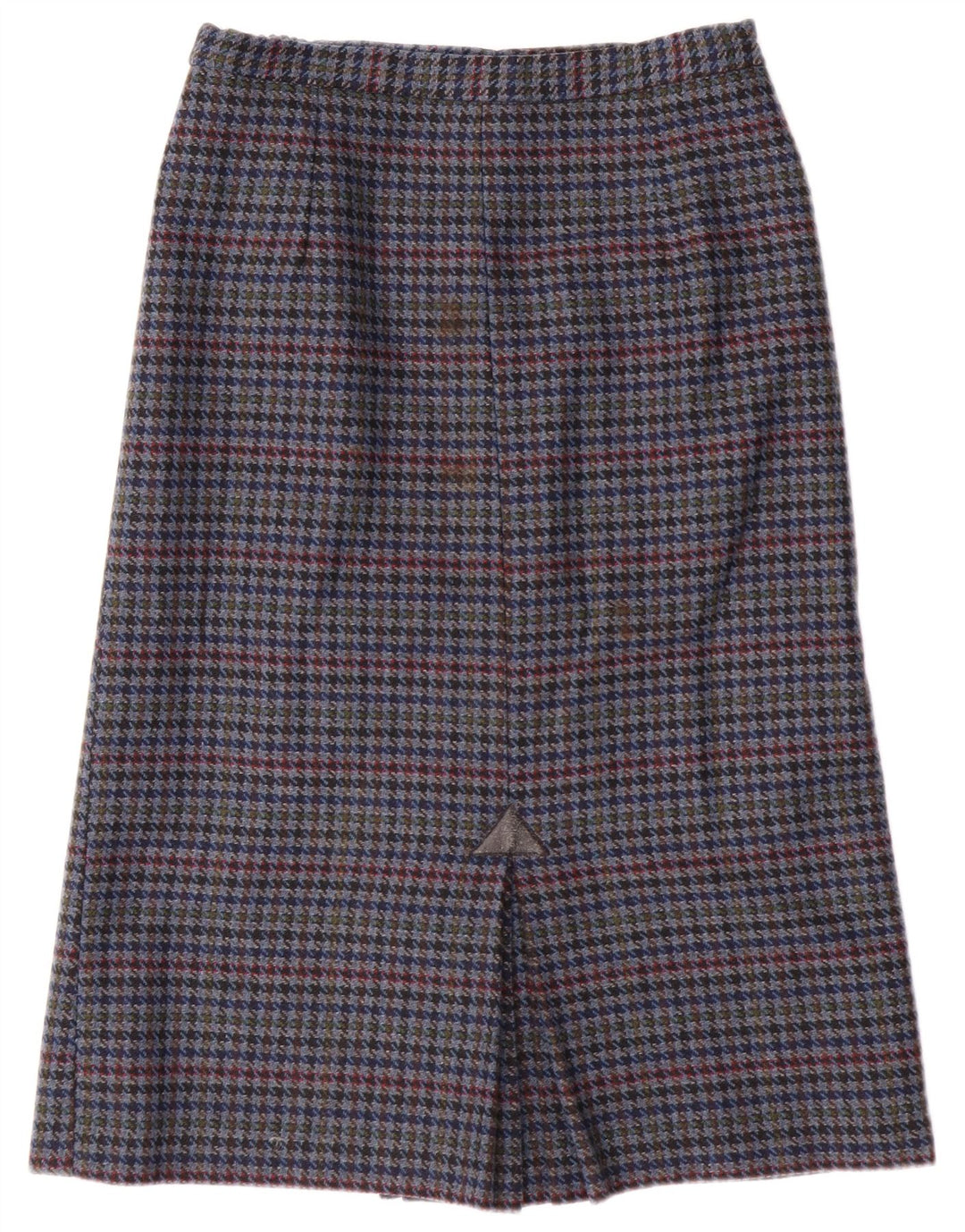 Vintage Γυναικεία Pencil Φούστα UK 14 Medium W28 Blue Houndstooth
