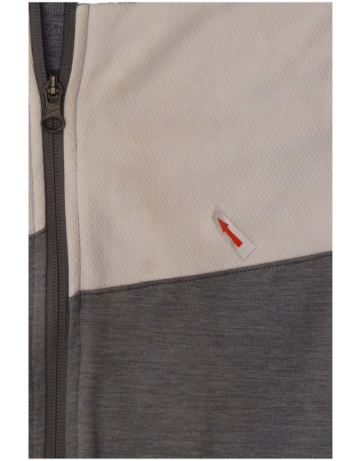 Μπουφάν Nike Mens Dri Fit κανονική αθλητική φόρμα μεσαίου γκρι χρώματος