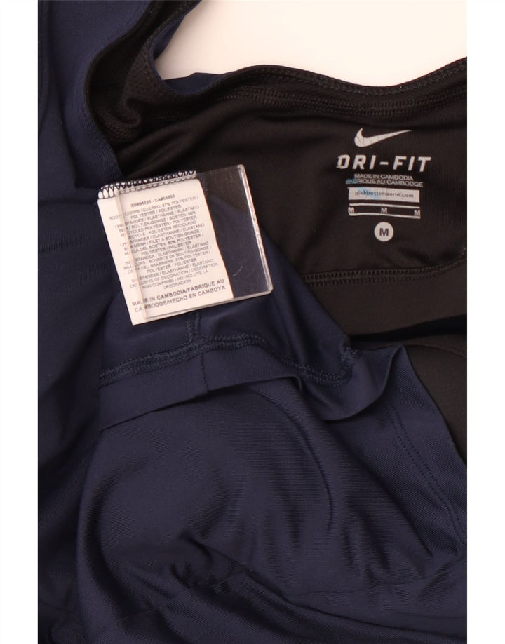 Γυναικεία μαγιό NIKE Dri Fit UK 12 Medium Navy Blue Colorblock Πολυεστέρας