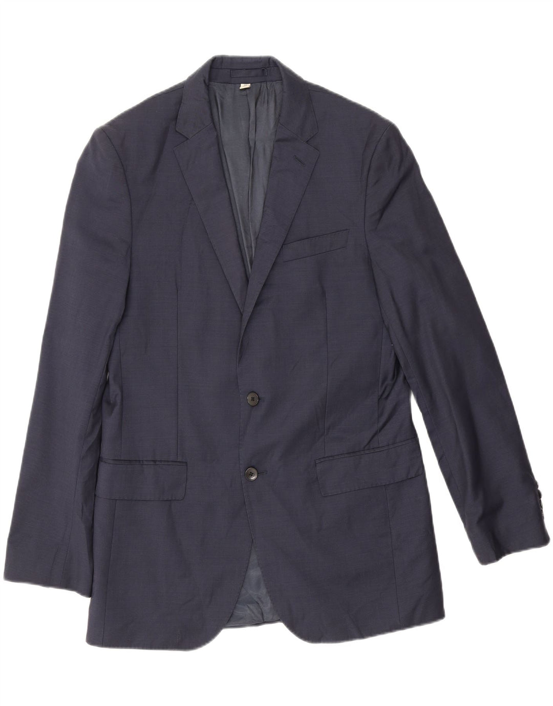 Marks & Spencer Mens Longline Blazer Jacket UK 40 Medium Navy Blue