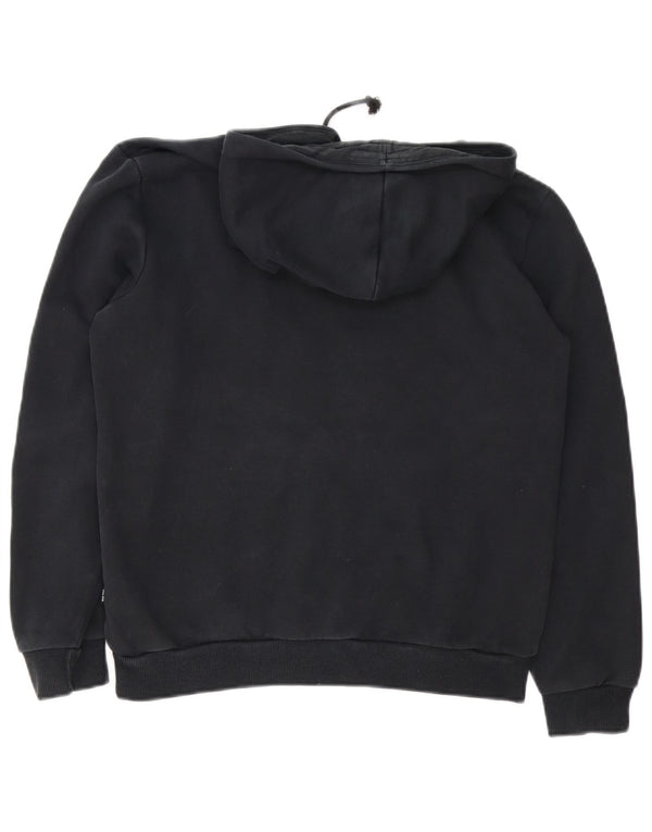 Puma Γυναικείο Γραφικό Hoodie Jumper UK 16 Large μαύρο βαμβακερό