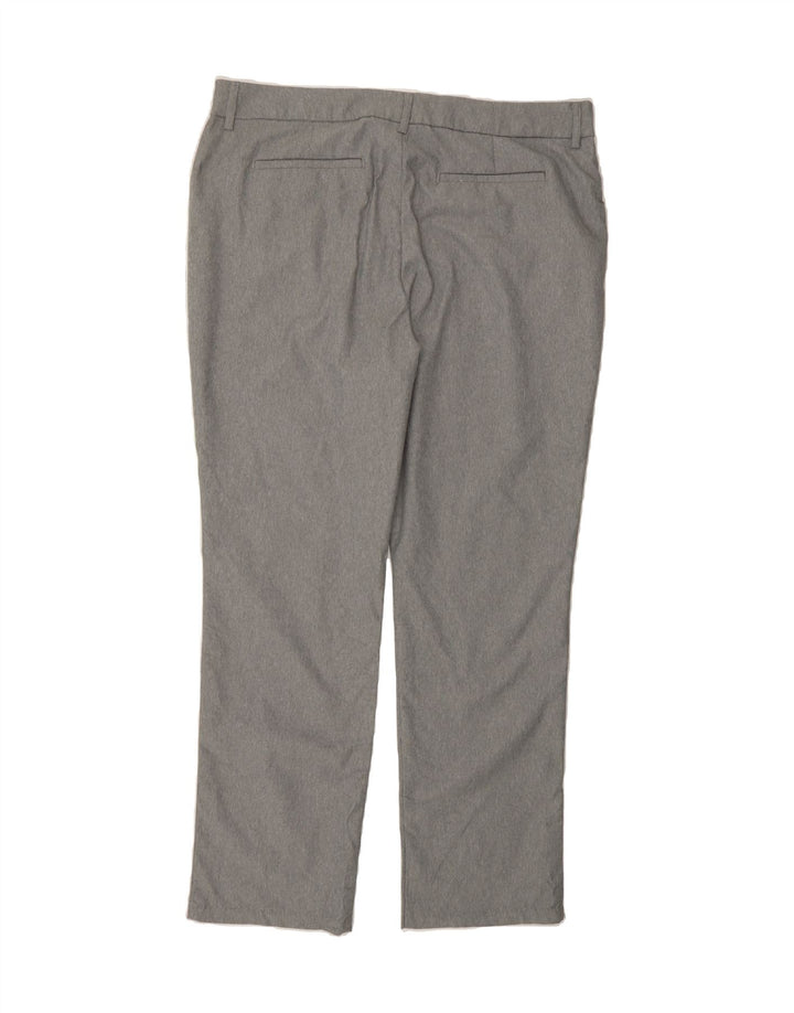 LEE Womens Slim Casual Trousers US 18 2XL W38 L30 Grey Polyester Vintage Lee and Second-Hand Lee from Messina Hembry 