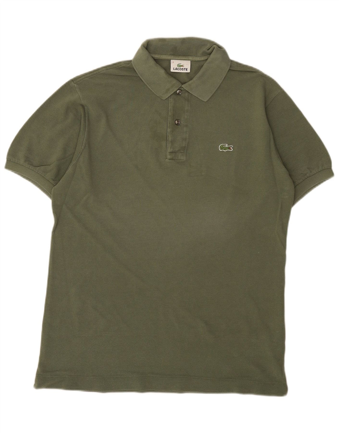 Ανδρικό πουκάμισο Polo Lacoste, Μέγεθος 4, Μεσαίο βαμβακερό χακί