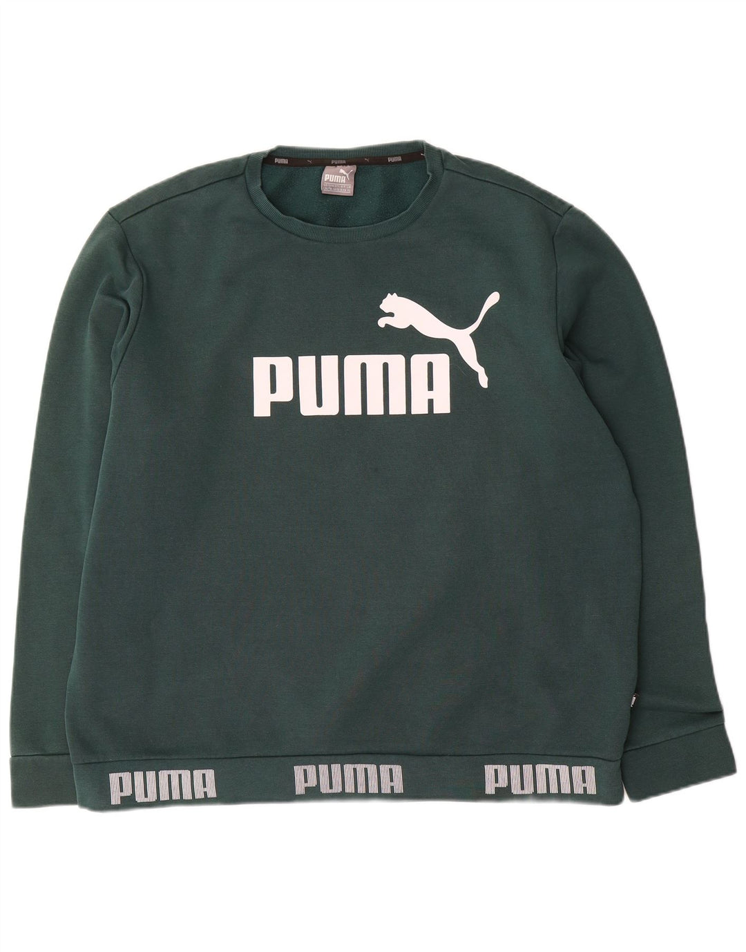 Ανδρικό γραφικό φούτερ Puma Jumper XL Πράσινο βαμβακερό