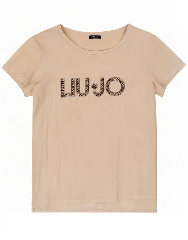 Γυναικείο γραφικό μπλουζάκι Liu Jo τοπ UK 14 Medium White
