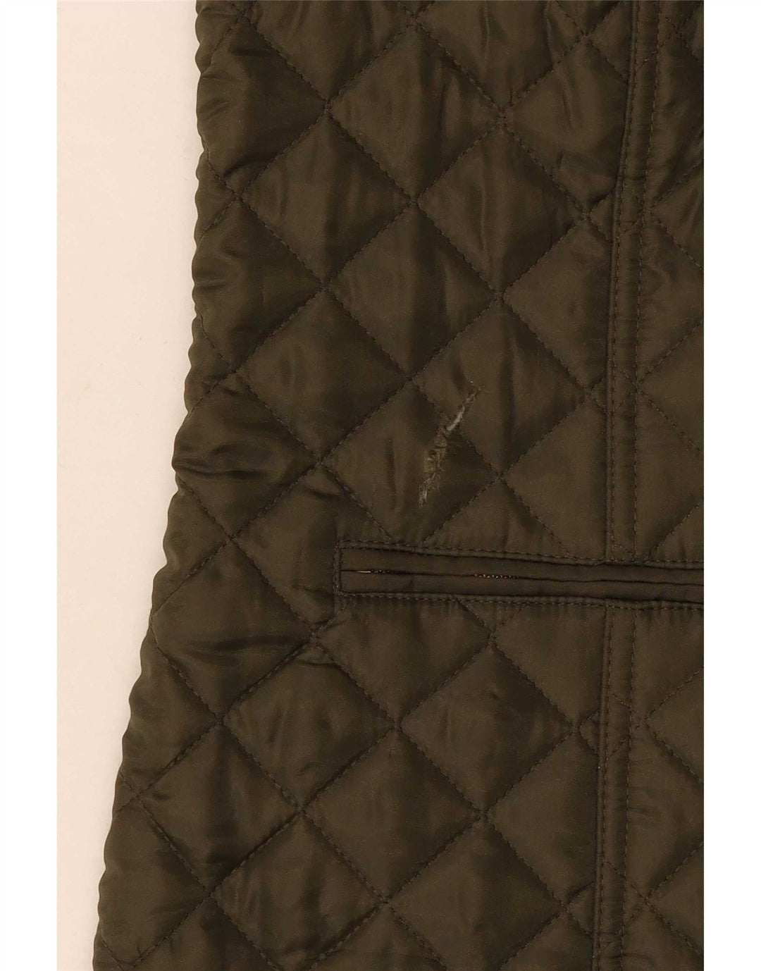 Tommy Hilfiger Γυναικείο Καπιτονέ Gilet UK 12 Medium Khaki Polyester