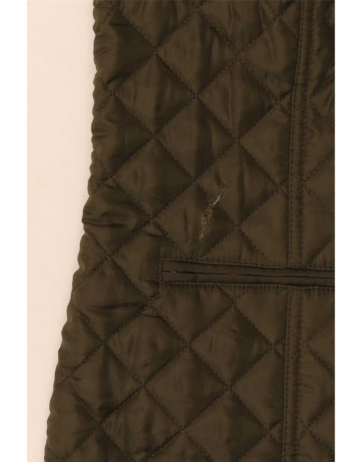 Tommy Hilfiger Γυναικείο Καπιτονέ Gilet UK 12 Medium Khaki Polyester