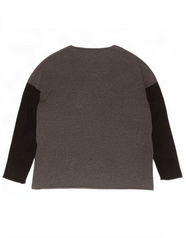 The White Company Γυναικείο πουλόβερ με λαιμόκοψη UK 14 Medium Grey