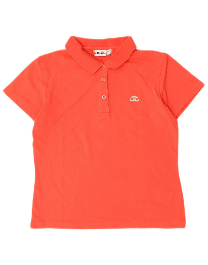 Ellesse Γυναικείο Πόλο Μπλουζάκι UK 12 μεσαίο κόκκινο βαμβακερό