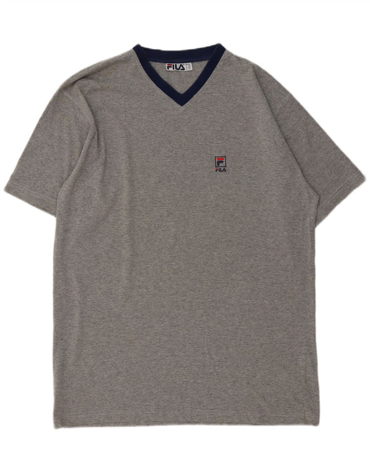Ανδρικό T-Shirt Fila Top 2XL Γκρι βαμβακερό