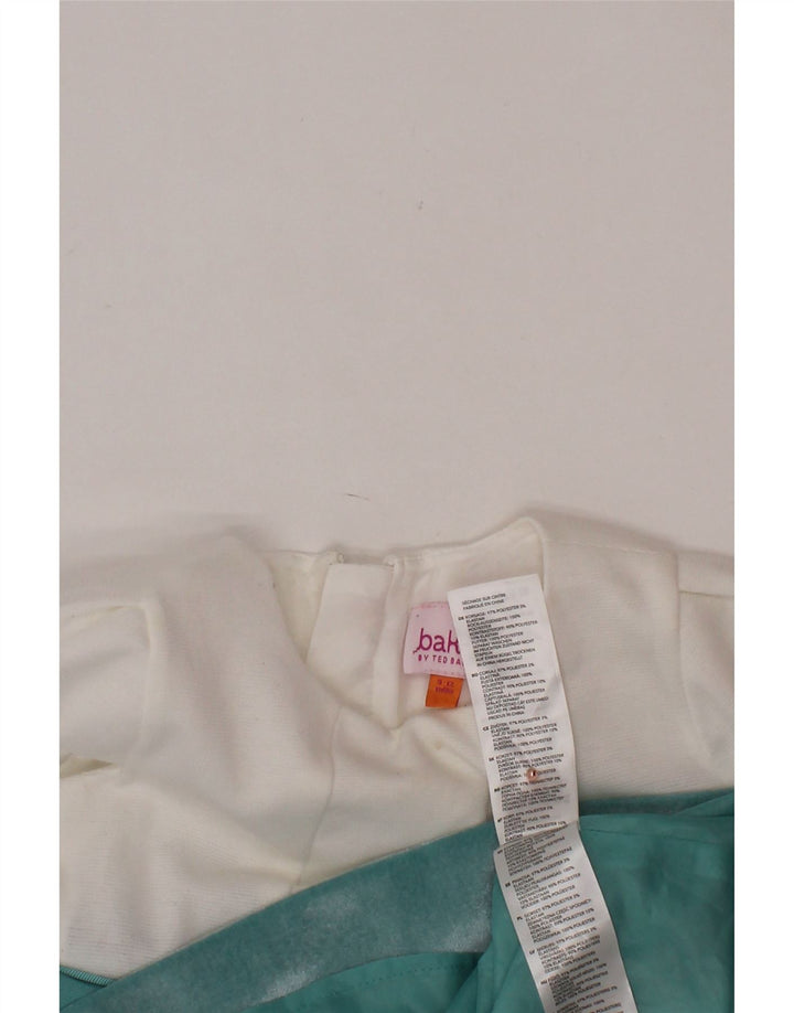 TED BAKER Baby Girls A-Line φόρεμα 9-12 μηνών Λευκός φλοράλ πολυεστέρας