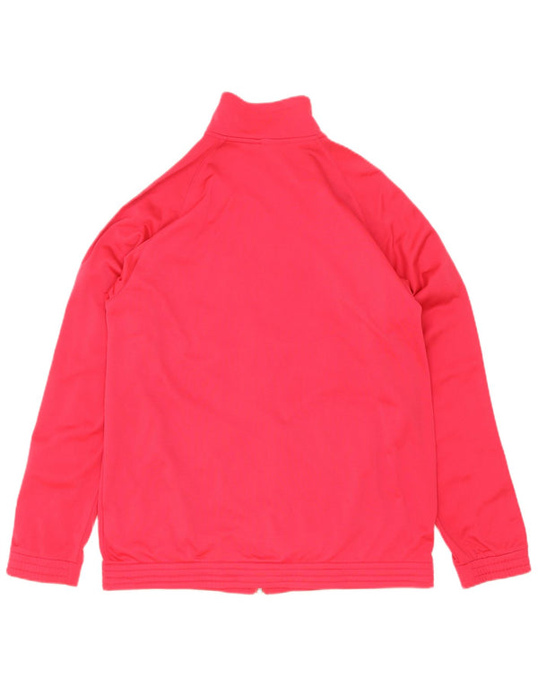 Κορίτσια αθλητική φόρμα Adidas Top μπουφάν 15-16 ετών Pink Colourblock Polyester