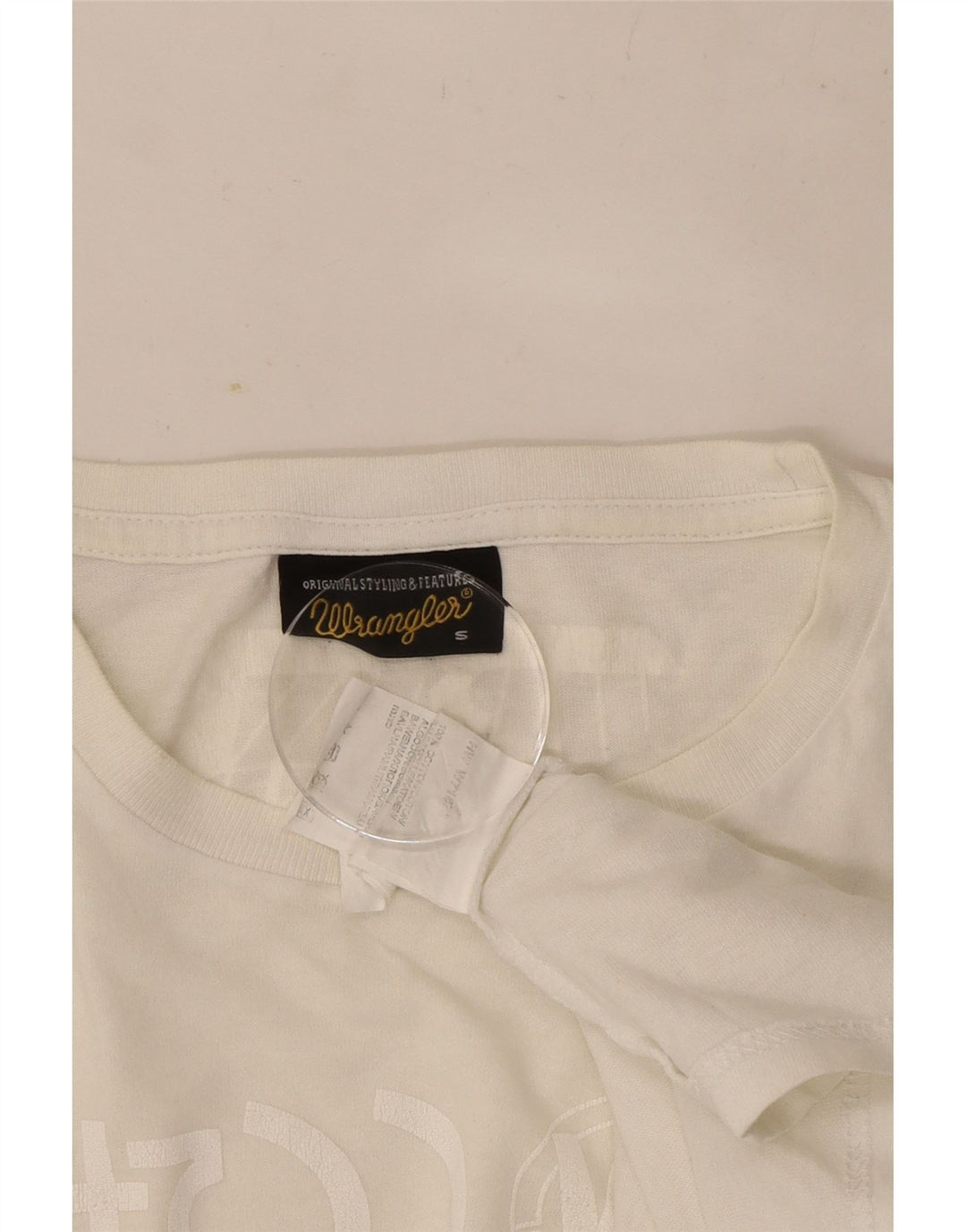 Ανδρικό γραφικό τοπ Wrangler μακρυμάνικο μικρό γκρι βαμβακερό