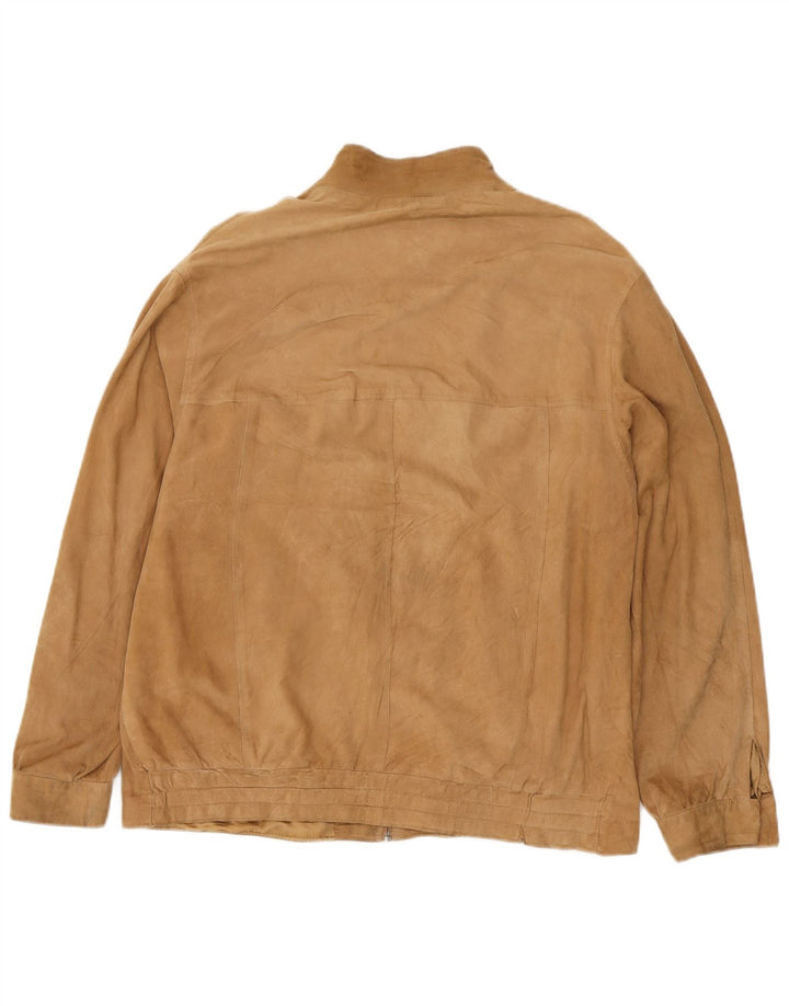 Vintage Ανδρικό Suede Jacket IT 54 XL Beige Leather
