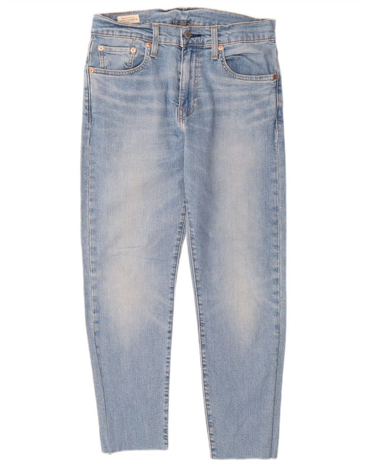Levi's Womens 512 Tapered Slim Cropped Jeans W29 L26 Blue Cotton