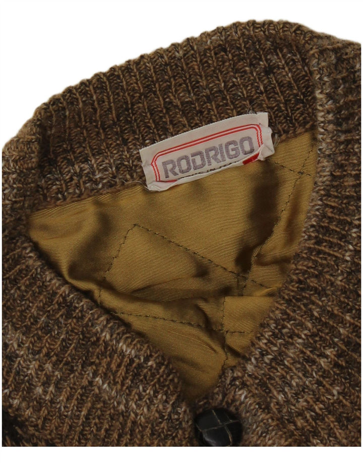 Ανδρική ζακέτα Rodrigo XL Καφέ Γεωμετρική