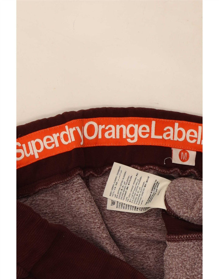 Ανδρικό αθλητικό σορτς Superdry από μεσαίο βαμβακερό μπορντό